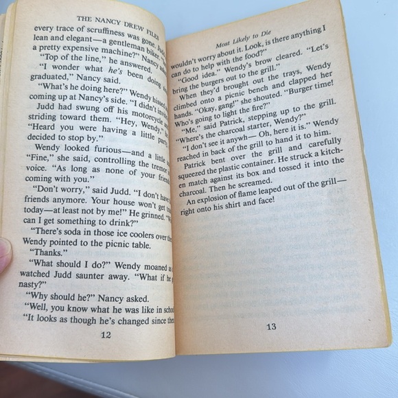 ⛱️2/$5⛱️Nancy Drew Files, Case 27, Most Likely to Die, paperback book - Picture 7 of 7